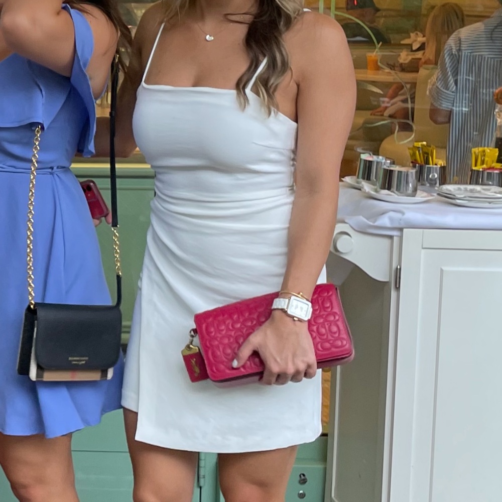 Zara white mini dress XS